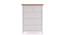 Evelyn Chest Of Five Drawers (White Finish) by Urban Ladder - Front View Design 1 - 140003
