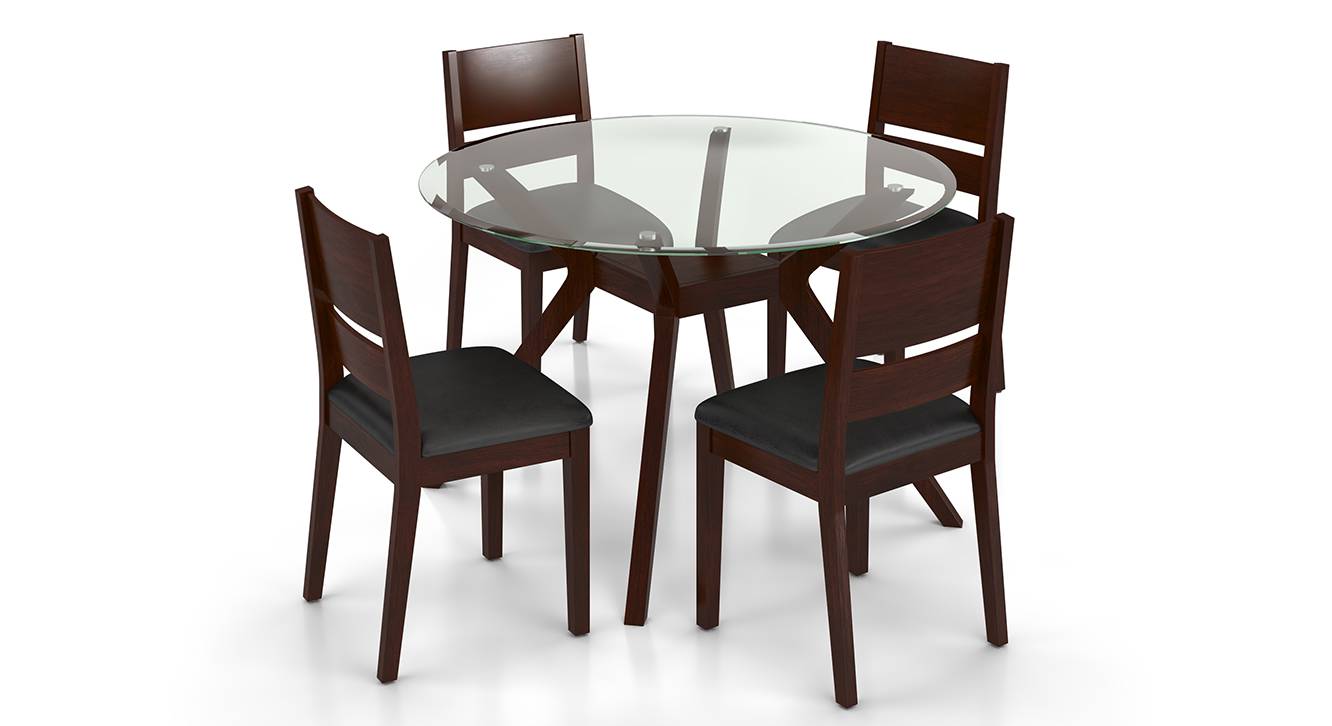 Dining table set 4 seater 2025 fiber