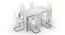 Kariba - Seneca 6 Seater High Gloss Dining Table Set (White Finish) by Urban Ladder - Cross View Design 1 - 144385