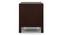 Martino Upholstered Bedside Table (Brown, Dark Walnut Finish) by Urban Ladder - Design 1 Side View - 144410