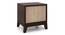 Martino Upholstered Bedside Table (Brown, Dark Walnut Finish) by Urban Ladder - Rear View Design 1 - 144412