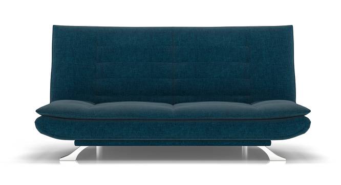 Edo Sofa Cum Bed (Blue) by Urban Ladder - Front View Design 1 - 146240