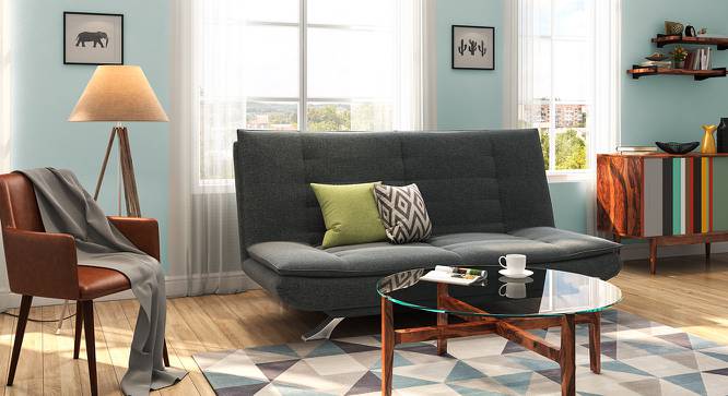 Edo Sofa Cum Bed (Grey) by Urban Ladder - Design 1 Full View - 146259