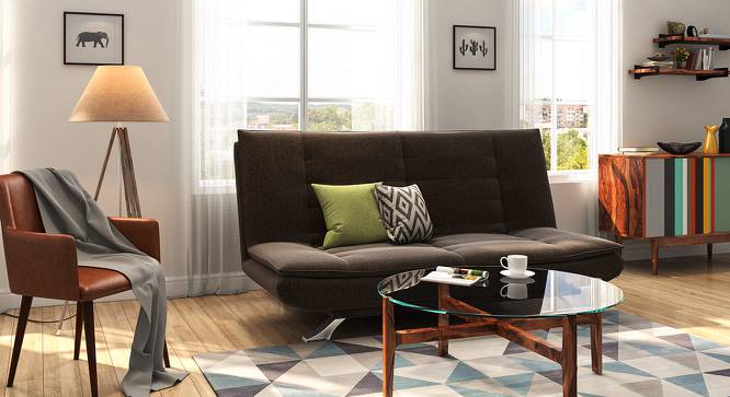 Edo Sofa Cum Bed (Brown) by Urban Ladder - Design 1 Full View - 146272