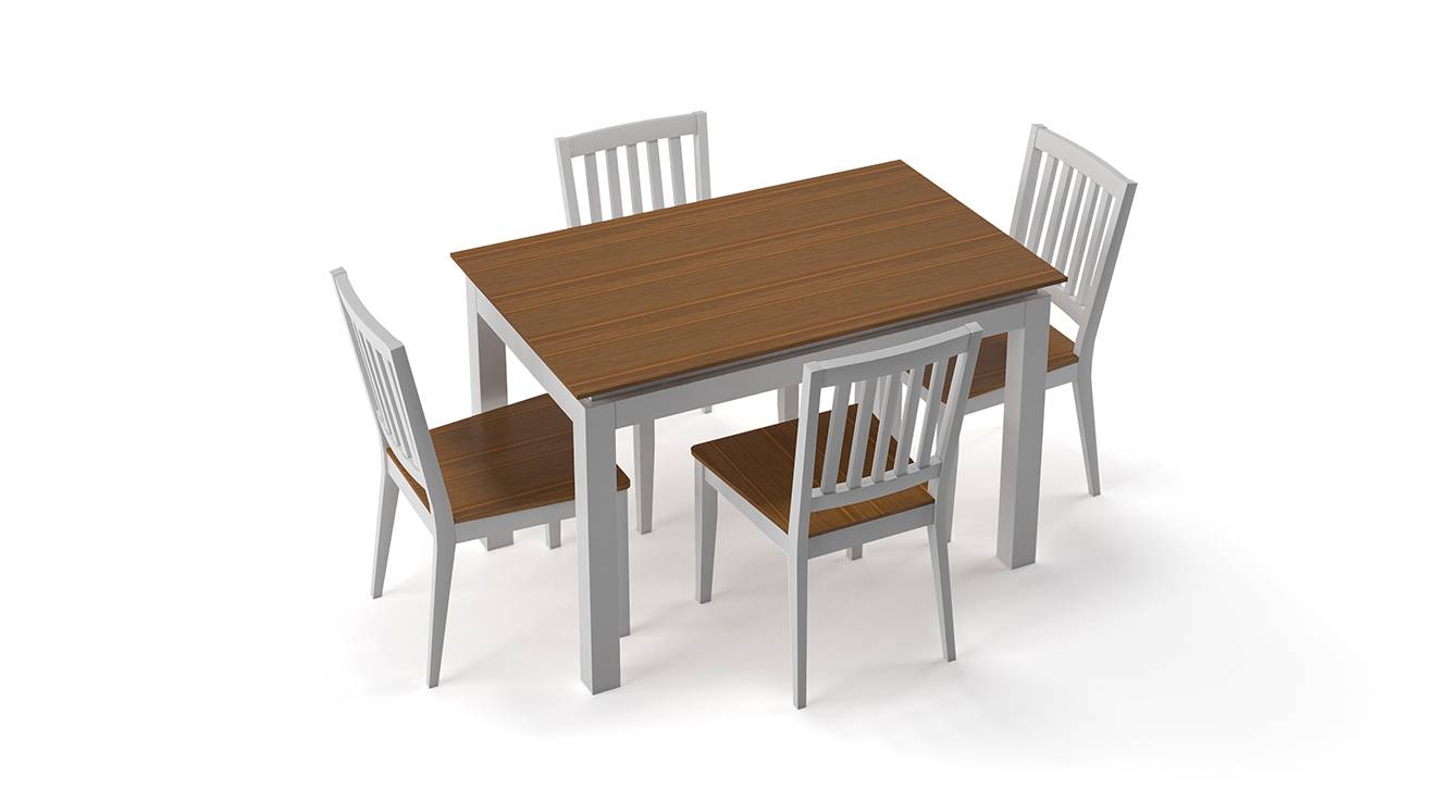 Diner Solid Wood 4 Seater Dining Set in ( Colour - Urban Ladder