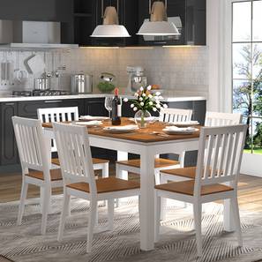 White dining table and chairs sales