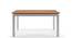 Diner 6 Seater Dining Table Set (With Bench) (Golden Oak Finish) by Urban Ladder - Cross View Design 2 - 147064