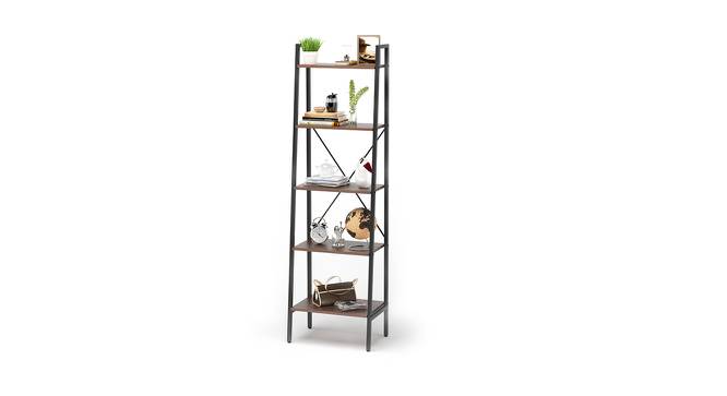 Wallace Bookshelf/Display Unit (35-book capacity) (Wenge Finish) by Urban Ladder - Design 1 Semi Side View - 147110