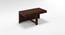 Kivaha 2-Seater Coffee Table Set (Walnut Finish, Morocco Lattice Rust) by Urban Ladder - Front View Design 2 - 147435