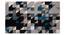 Mandel Hand Tufted Carpet (122 x 183 cm  (48" x 72") Carpet Size, Navy & Black) by Urban Ladder - Front View Design 1 - 148493