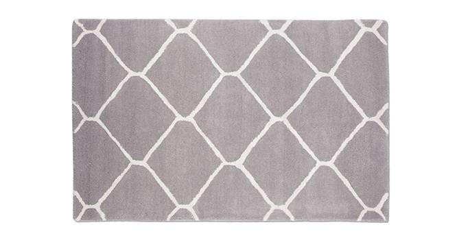Virginia Hand Tufted Carpet (Grey, 122 x 183 cm  (48" x 72") Carpet Size) by Urban Ladder - Front View Design 1 - 148522