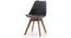 Pashe Chair (Black) by Urban Ladder - Cross View - 150890