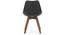 Pashe Chair (Black) by Urban Ladder - Rear View - 150893
