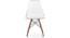 DSW Chair Replica (Clear) by Urban Ladder - Front View - 150899