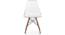 DSW Chair Replica (Clear) by Urban Ladder - Front View - 150899