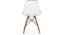 DSW Chair Replica (Clear) by Urban Ladder - Rear View - 150903