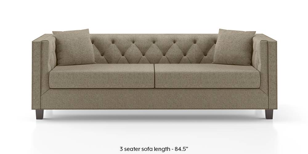 Windsor Sofa (Mist Brown) (Mist, Fabric Sofa Material, Regular Sofa Size, Regular Sofa Type) by Urban Ladder - - 152347