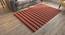 Sayan Dhurrie (91 x 152 cm  (36" x 60") Carpet Size, Orange & Maroon) by Urban Ladder - Front View Design 1 - 153560