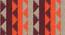 Sayan Dhurrie (91 x 152 cm  (36" x 60") Carpet Size, Orange & Maroon) by Urban Ladder - - 153564