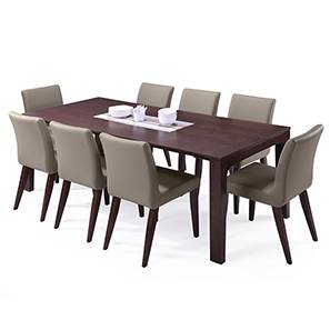 8 Seater Wooden Dining Sets Online In India Urban Ladder Arco Persica 8 Seater Dining Table Set Beige Dark Walnut Finish