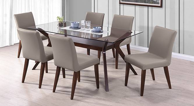 Glass Dining Table Set 6 Seater Hot, Six Chairs Glass Dining Table