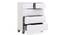 Oslo High Gloss Chest Of Five Drawers (White Finish) by Urban Ladder - Design 1 Storage Image - 155324