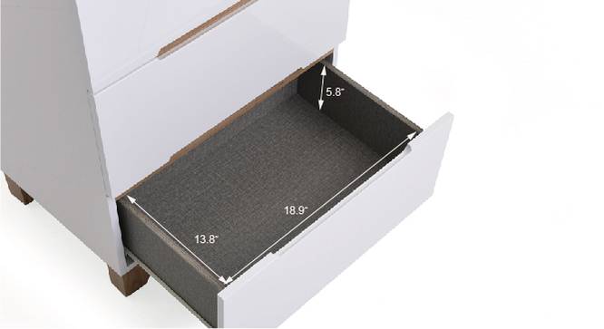 Oslo High Gloss Chest of Drawer Set by Urban Ladder - Design 2 Template - 155331