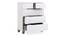 Oslo High Gloss Chest of Drawer Set (White Finish) by Urban Ladder - Design 1 Storage Image - 155344