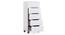 Oslo High Gloss Chest of Drawer Set (White Finish) by Urban Ladder - Design 2 Storage Image - 155351