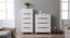 Oslo High Gloss Chest of Drawer Set (White Finish) by Urban Ladder - Full View Design 1 - 155353