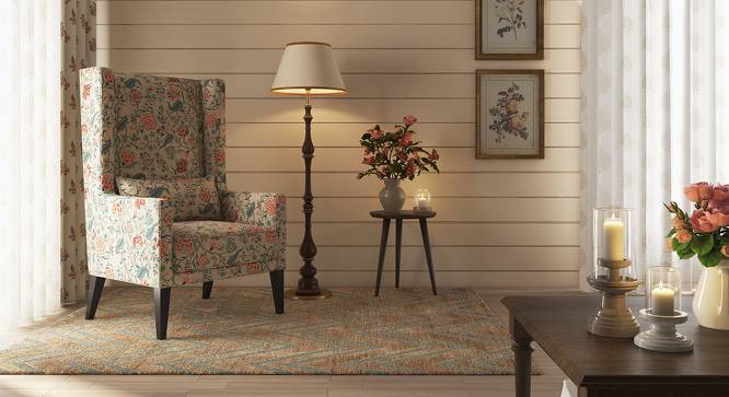 Morgen Wing Chair (Calico Print) by Urban Ladder - Design 1 Full View - 155506
