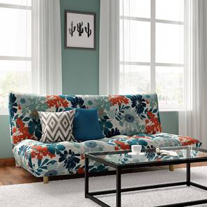Fabric Sofa Beds Design Palermo 3 Seater Click Clack Sofa cum Bed In Floral Colour