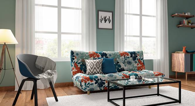 Palermo Sofa Cum Bed (Floral) by Urban Ladder - Design 1 Full View - 155519