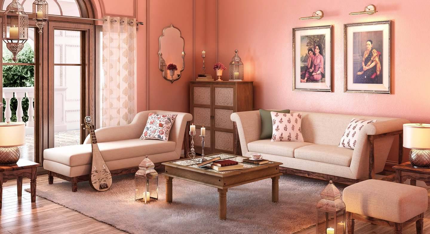 India Inherited - Living Room (Multicolored Finish) by Urban Ladder