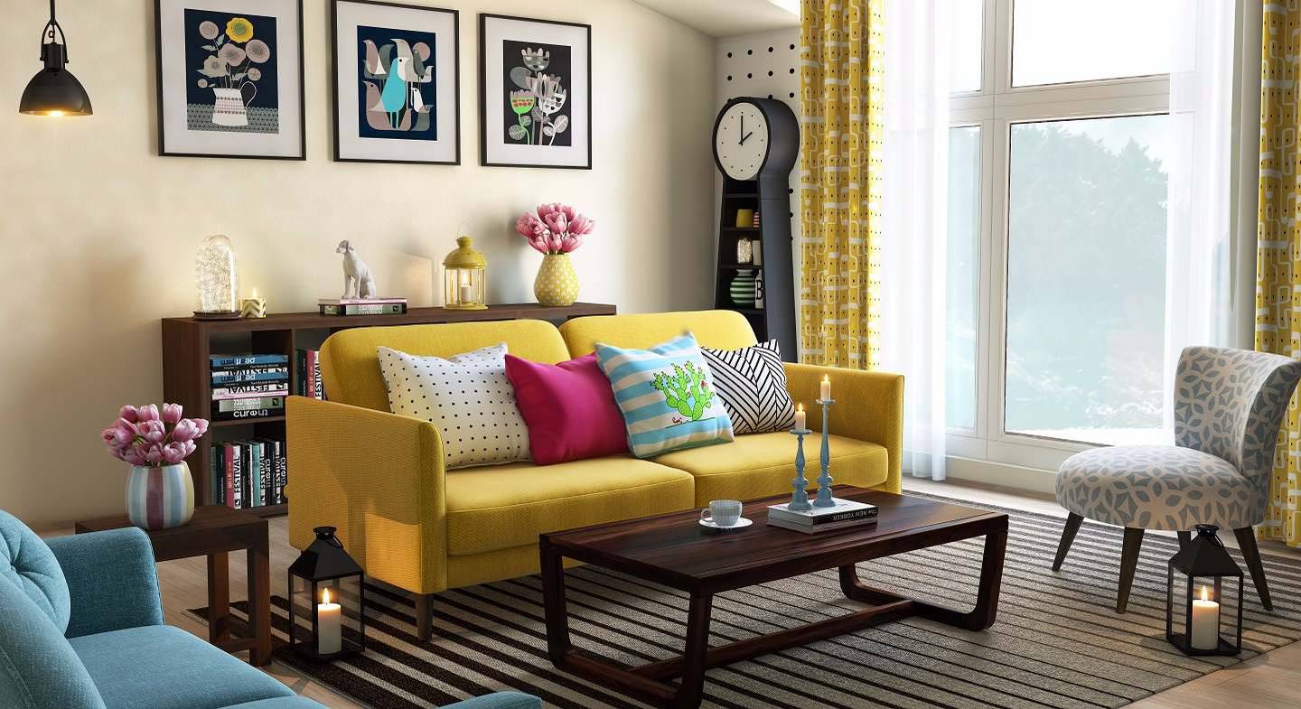 Offbeat Originals - Living Room (Multicolored Finish) by Urban Ladder - - 155603