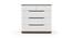 Baltoro High Gloss Chest Of Five Drawers (White Finish) by Urban Ladder - Design 1 - 155631