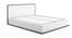Baltoro High Gloss Hydraulic Storage White Bed (Queen Bed Size, White Finish) by Urban Ladder - Front View Design 1 - 155845