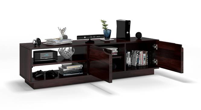 Zephyr TV Unit (Mahogany Finish) by Urban Ladder - Design 1 Half View - 156005