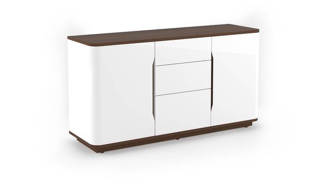 Baltoro Wide High Gloss Sideboard (White Finish) by Urban Ladder - Front View Design 1 - 156420