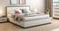 Baltoro High Gloss Hydraulic Storage White Bed (Queen Bed Size, White Finish) by Urban Ladder - Full View Design 1 - 156487