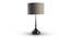 Forge Table Lamp (Black Base Finish, Cylindrical Shade Shape, Grey  Shade Color) by Urban Ladder - Design 1 Full View - 157416