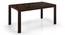 Vanalen 4 to 6 Extendable - Thomson 6 Seater Glass Top Dining Table Set (Beige, Dark Walnut Finish) by Urban Ladder - Design 1 Details - 157699