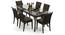 Wesley - Dalla 6 Seater Dining Table Set (Grey, Dark Walnut Finish) by Urban Ladder - Design 1 Full View - 157782