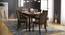 Vanalen 4 to 6 Extendable - Dalla 6 Seater Glass Top Dining Table Set (Grey, Dark Walnut Finish) by Urban Ladder - Design 1 Full View - 157881