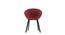 Poulain Accent Chair (Red, Fabric Seat) by Urban Ladder - Front View - 158116