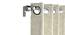 Foglia Curtains - Set Of 2 (Beige, Door Curtain Type, 52"x104" Curtain Size) by Urban Ladder