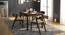 Vanalen 4 to 6 Extendable - Thomson 4 Seater Glass Top Dining Table Set (Beige, Dark Walnut Finish) by Urban Ladder - Design 1 Full View - 158199