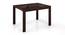 Vanalen 4 to 6 Extendable - Thomson 4 Seater Glass Top Dining Table Set (Beige, Dark Walnut Finish) by Urban Ladder - Cross View Design 1 - 158201
