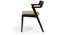 Vanalen 4 to 6 Extendable - Thomson 4 Seater Glass Top Dining Table Set (Beige, Dark Walnut Finish) by Urban Ladder - Design 2 Side View - 158208