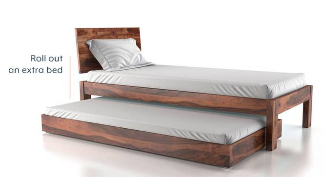Boston Single Bed (Solid Wood) (Teak Finish, With Trundle) by Urban Ladder - Cross View Design 1 - 158577